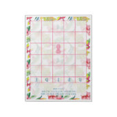 Bloc-note Bingo Fête des mariées tropicale (Tourné)