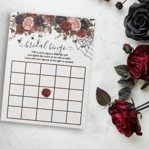 Bloc-note Bingo nuptiale d'automne Halloween Boho Floral