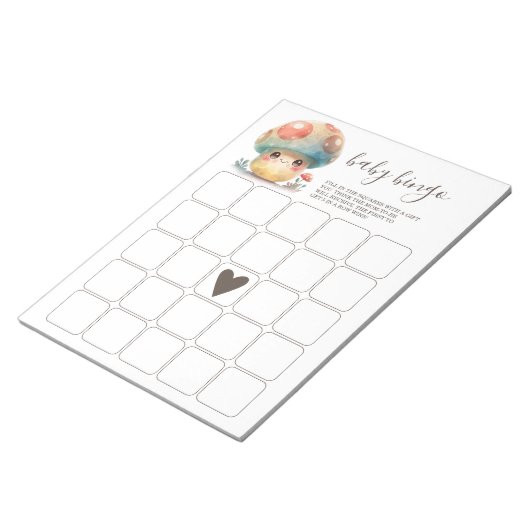 Bloc-note Bingo Whimsical Mushroom Baby (Incliné)