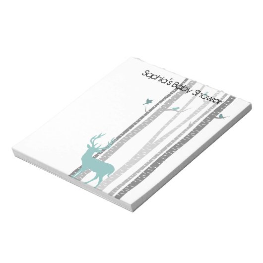 Bloc-note Birch Trees with Deer (Tourné)