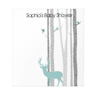 Bloc-note Birch Trees with Deer
