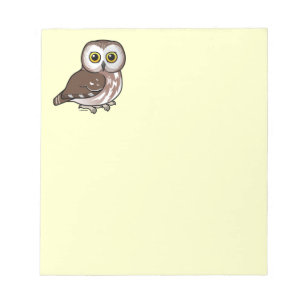 Bloc-note Birdorable du nord Scie-affûtent le hibou