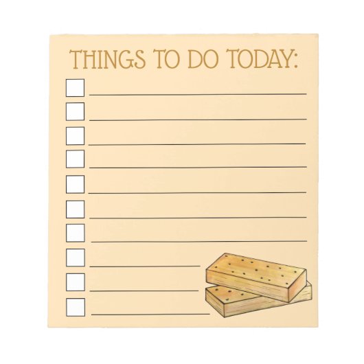 Bloc-note Biscuits écossais à pain court Cookies British Foo (Devant)