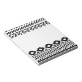 Bloc-note Black and White Aztec geometric vector pattern (Incliné)