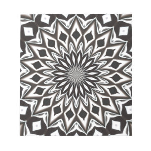 Bloc-note Black And White Decorative Mandala