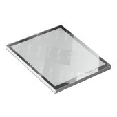 Bloc-note Black and white geometric personalized (Incliné)