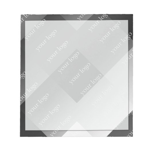 Bloc-note Black and white geometric personalized (Devant)