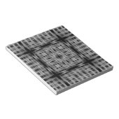 Bloc-note Black and white grid pattern (Incliné)