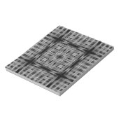 Bloc-note Black and white grid pattern (Tourné)