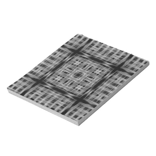 Bloc-note Black and white grid pattern (Tourné)