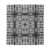 Bloc-note Black and white grid pattern (Devant)