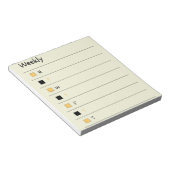 Bloc-note Black and Yellow Weekly Bold & Stylish Planner (Incliné)