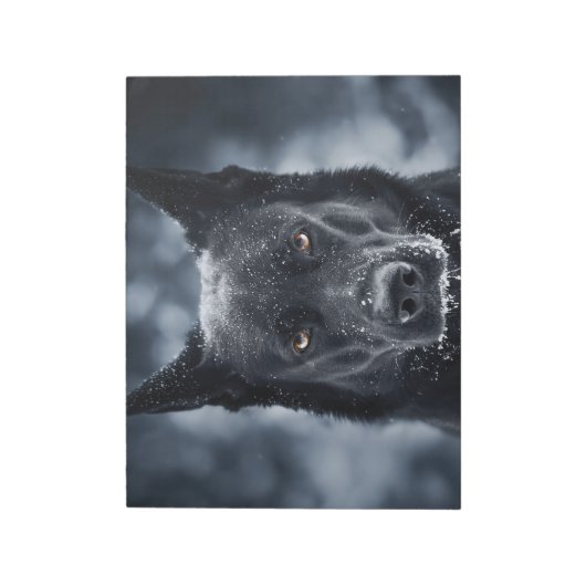 Bloc-note Black German Shepherd (Tourné)