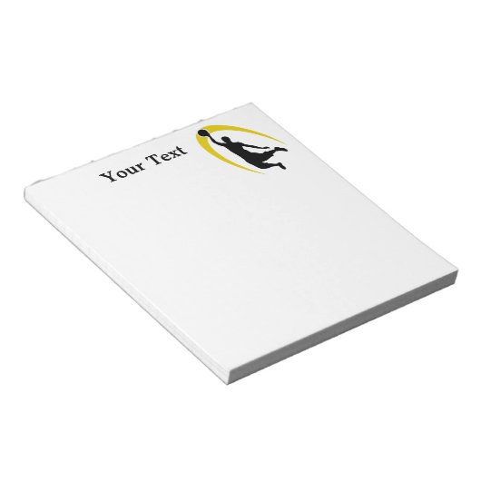 Bloc-note Black Gold Basketball Player (Incliné)