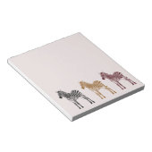 Bloc-note Black Gold Red Zebras (Incliné)
