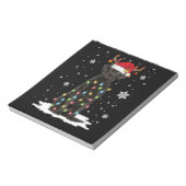 Bloc-note Black Lab Labrador Christmas Tree Light Pyjama Chi (Tourné)
