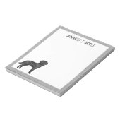 Bloc-note Black Labrador Retriever Cute Lab Dog Titre person (Tourné)