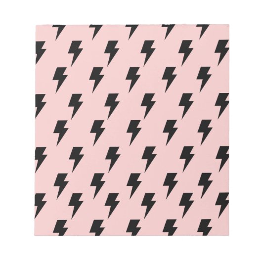 Bloc-note Black Pink Lightning Y2K Indie Bold Notes (Devant)