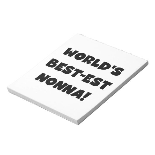 Bloc-note Black Text Meilleurs T-shirts et cadeaux Nonna (Tourné)