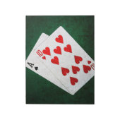 Bloc-note Blackjack 21 point - As, Ten (Tourné)