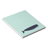 Bloc-note Blancs nautiques et baleine marine (Incliné)