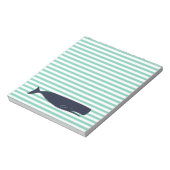 Bloc-note Blancs nautiques et baleine marine (Tourné)