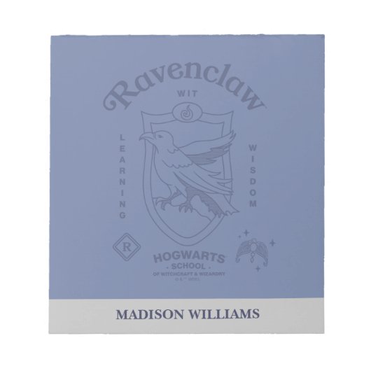 Bloc-note Blason de sagesse et d'esprit d'apprentissage RAVE (Devant)