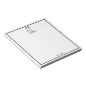 Bloc-note Blason Prépa Chameau Palmier Armoiries (Incliné)