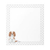 Bloc-note Blenheim Cavalier King Charles Spaniel & Paws (Devant)