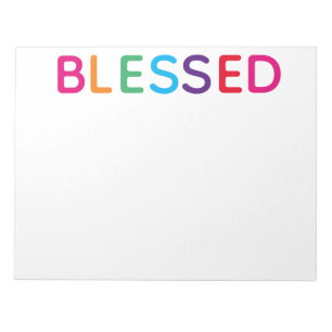 Bloc-note Blessed Bright Multicolore 11 x 8.5