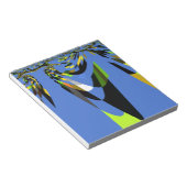 Bloc-note Bleu Africain Tribal Motif Motif Art Imprimer (Incliné)
