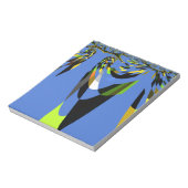 Bloc-note Bleu Africain Tribal Motif Motif Art Imprimer (Tourné)