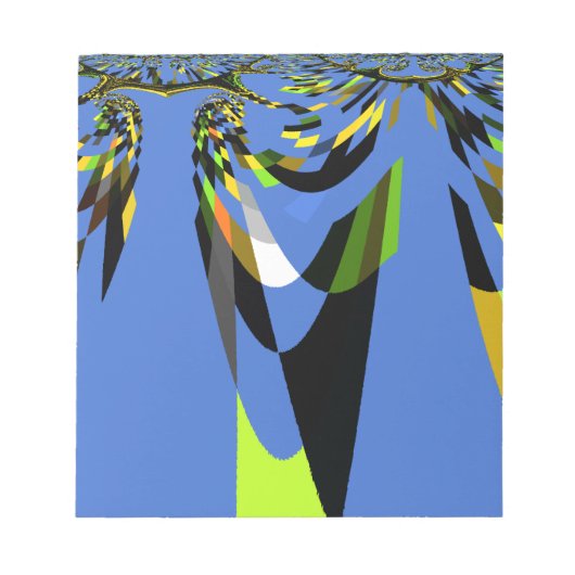 Bloc-note Bleu Africain Tribal Motif Motif Art Imprimer (Devant)