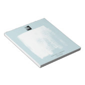 Bloc-note Bleu Artistique Nom du monogramme Formel Unique Él (Incliné)