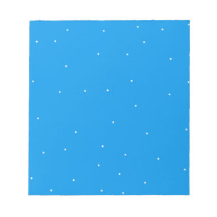 Bloc-note Bleu avec points blancs accessoires à la personnal