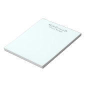 Bloc-note Bleu Azur Professionnel Unique Classique Simple (Tourné)