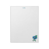 Bloc-note Bleu Baisy Note Pad (Tourné)