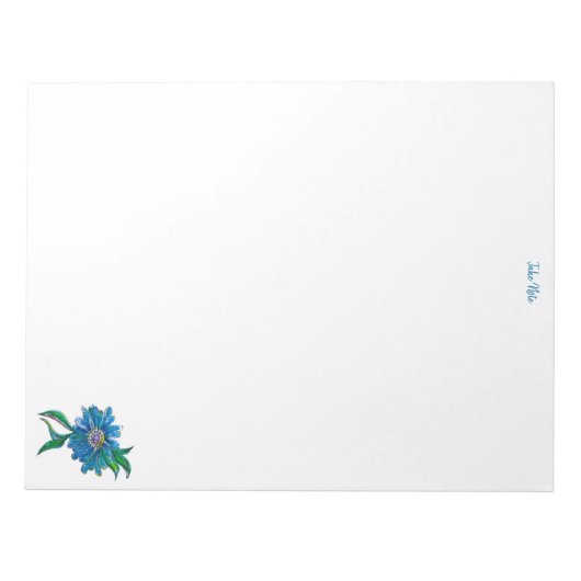 Bloc-note Bleu Baisy Note Pad (Devant)
