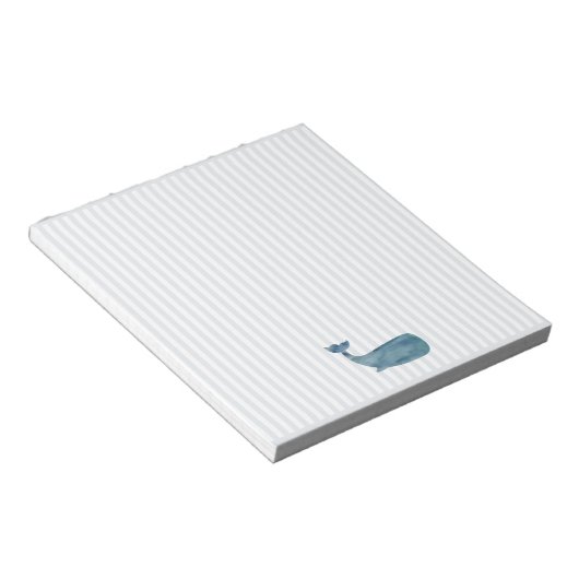 Bloc-note Bleu Baleine Bleue Barrière (Incliné)