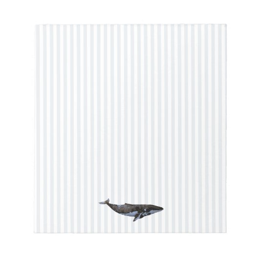 Bloc-note Bleu Baleine Bleue Barrière (Devant)