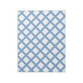 Bloc-note Bleu Blanc Arlequin Diamond Motif (Tourné)