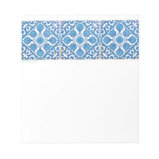 Bloc-note Bleu Blanc Delft Cornflower Art (Devant)