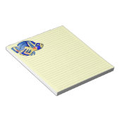 Bloc-note Bleu Cartoon Papillon Poisson (Incliné)