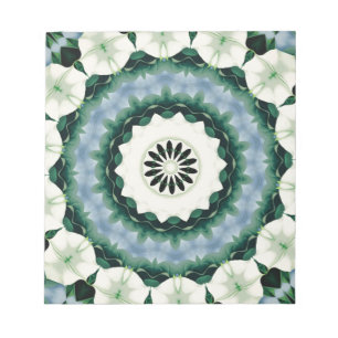 Bloc-note Bleu Cerulean et mandala vert de Sacramento