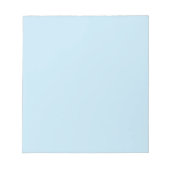 Bloc-note Bleu clair clair uni couleur claire (Devant)