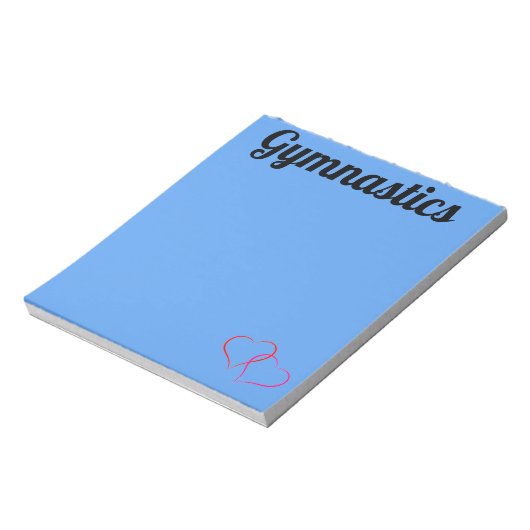 Bloc-note Bleu clair GYMNASTIQUE NOTEPAD (Tourné)