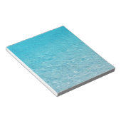 Bloc-note Bleu clair vague de la mer (Incliné)