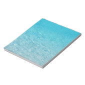 Bloc-note Bleu clair vague de la mer (Tourné)