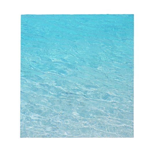 Bloc-note Bleu clair vague de la mer (Devant)
