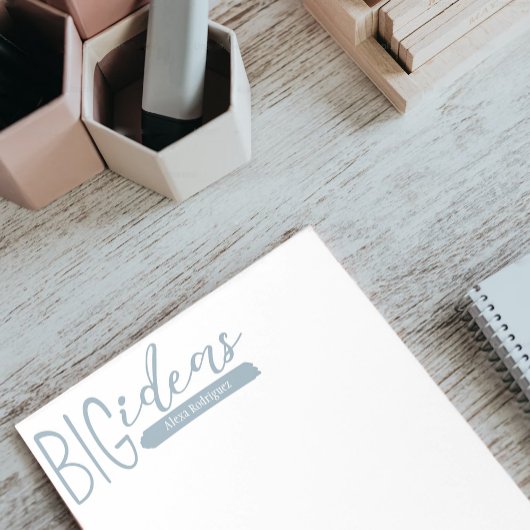 Bloc-note Bleu côtier grandes idées